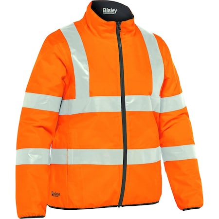 Bisley ANSI Type R Class 3 Women's Contoured Reversible Puffer Jacket 333W6350H-OR/M