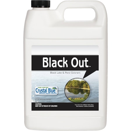 Crystal Blue Black Out 1 Gal. 1-Acre Reflective Lake & Pond Colorant 311