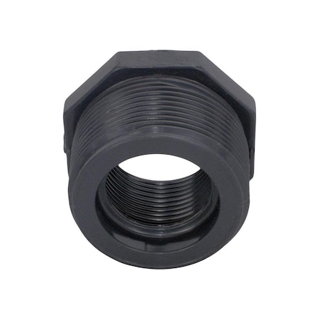 Charlotte Pipe And Foundry Reducing Bushing Schedule 80 1-1/2" MPT T X 1" D FPT PVC 7" PVC082003600