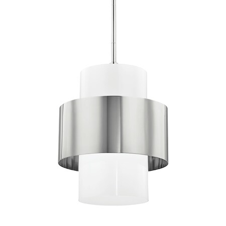 Hudson Valley Lighting Corinth 1 Light Pendant 15.5 In. Polished Nickel 8615-PN