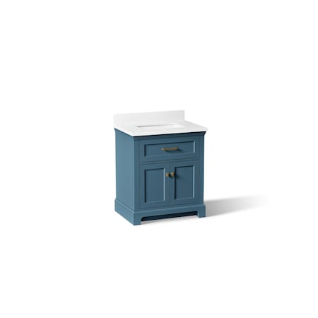 Kohler Charlemont 30" bathroom vanity cabinet with sink and quartz top 29260-BD1-TDB