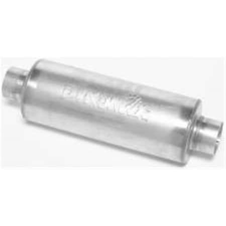 Dynomax 17224 3.5 in. Inlet x 3.5 in. Outlet Ultra Flo Welded Stainless Steel Oval Exhaust Muffler DYN17224
