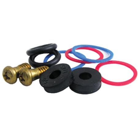 Westlake Pipe & Fittings 10pc PP Stem Repair Kit Rubber Nylon & Brass Faucet Repair Kit 0-2015