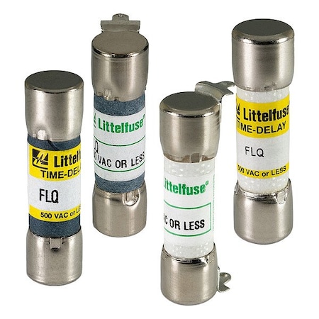 Littelfuse Fuse, 500VAC, CYL, 1.25A, 1.5in, Midget, FLQ FLQ1.25