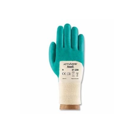 Activarmr 47-200 Gloves, Size 7, Aqua, Nitrile Coated, 12PK 012-47-200-7