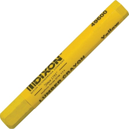 Dixon Ticonderoga CRAYON LUMBER EXTRUDED YELLOW 49600