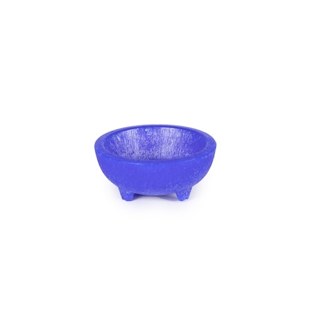 Hs 2.5 oz Molcajete Pequeno, Salsa/Condiment Server, Azul, 24 each/case, NSF. NHS1039AZ