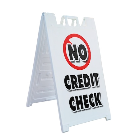 Signmission No Credit Check, A-Frame & 2 Sign Inserts, Heavy-Duty Plastic Frame SBHD-C-2436-No Credit Check
