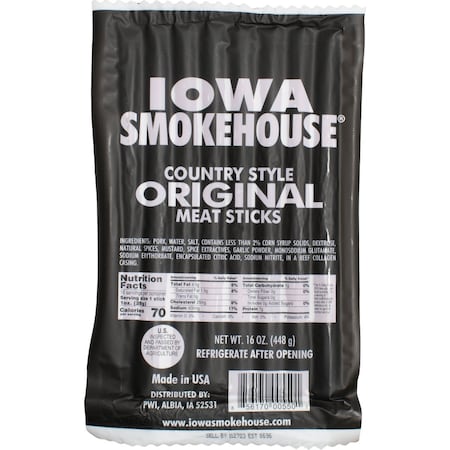 Iowa Smokehouse 16 Oz. Original Country Style Meat Stick Jerky is-16csn