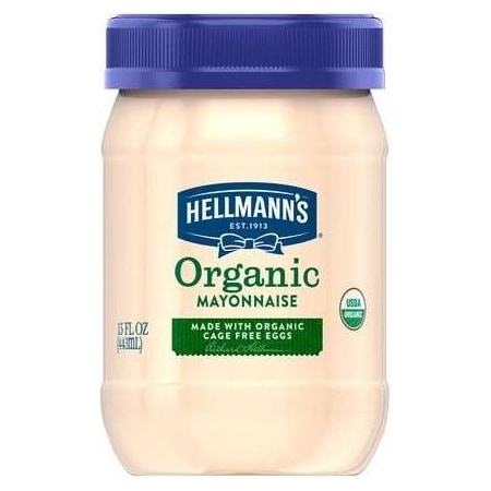 Hellmanns Organic Original Mayonnaise Spread, 15 Fluid Ounce, 6PK 84157271
