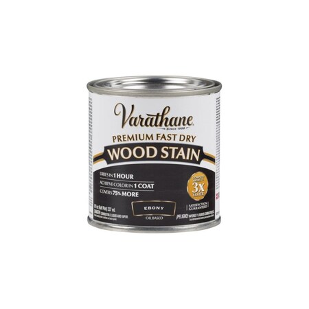 Rust-Oleum Varathane Ebony Fast Dry Wood Stain, 4PK 269400