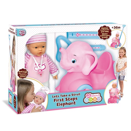 Small World Toys Let's Take A Stroll First Steps Elephant 6298139