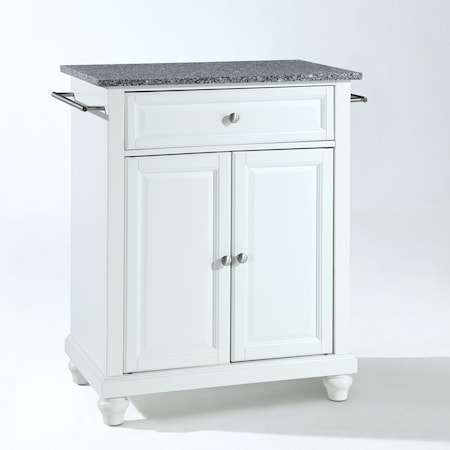 Crosley Cambridge Granite Top Portable Kitchen Island/Cart KF30023DWH