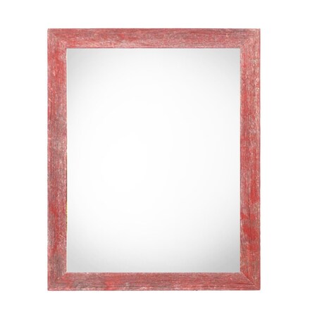 Homeroots 22" x 28" Red Solid Wood Hanging Picture Frame 386546