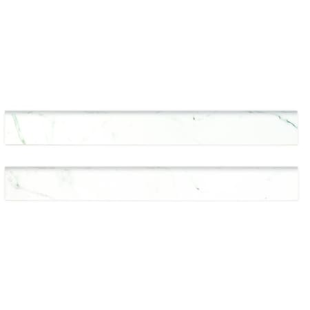 Msi Regallo Calacatta Isla 3" X 24"  Matte Porcelain Bullnose Wall Tile, PK10 ZOR-PT-TR-0233