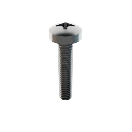 M4-0.70 x 20 mm Phillips Pan Machine Screw, Plain 18-8 Stainless Steel, 10 PK