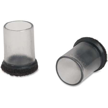 Lorell Clear Sleeve Floor Savers - 1" Diameter - 8/Pack 49320