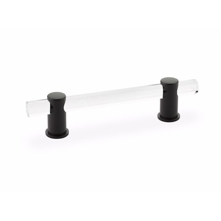Schaub 4in Center to Center Lumiere Cabinet Pull Matte Black Finish 404-MB