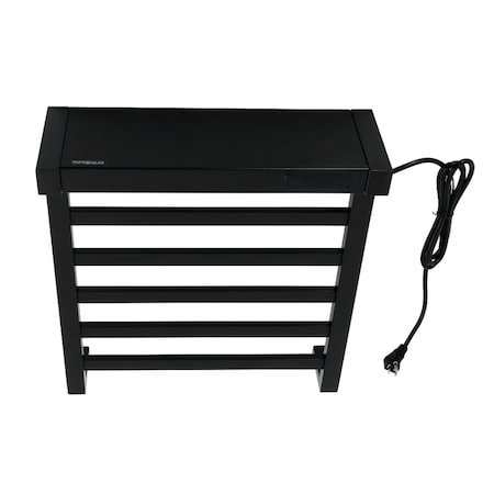 Kingston Brass Wall Mount Plug-In Towel Warmer, Matte Black DTC182030