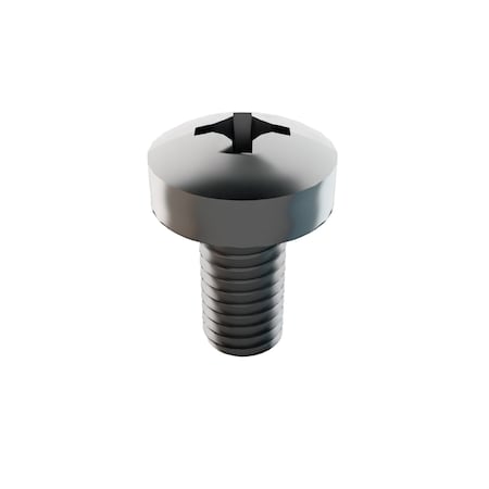 Zoro Select M3-0.50 x 6 mm Phillips Pan Machine Screw, Plain 18-8 Stainless Steel, 25 PK 31-PMP-3-6