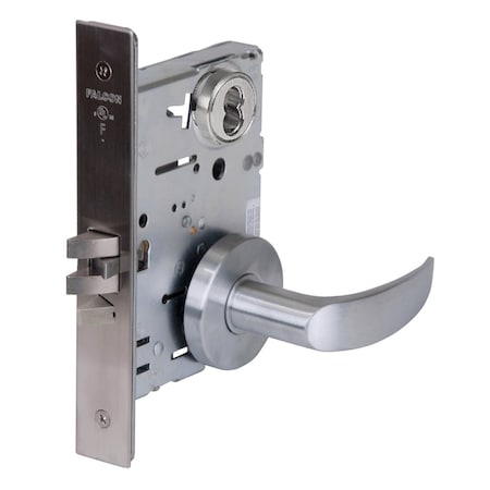 Falcon Grade 1 Classroom Mortise Lock, SFIC Prep Less Core, Avalon Lever, Gala Rose, Satin Chrome Finish, MA561B AG 626