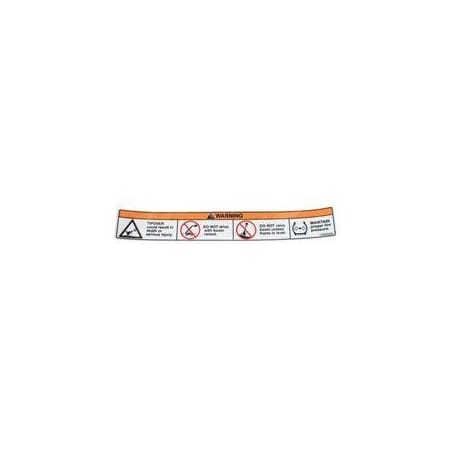 Jlg REPLACEMENT DECAL, TIP OVER HAZARD 1706306