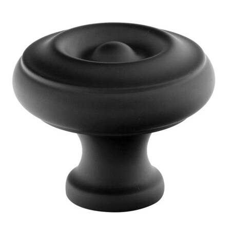 Patioplus Waverly 1.25 in. Cabinet Knob, Flat Black PA1632767