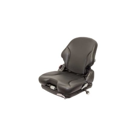 Uni Pro 136 Air Suspension Seat, 12-Volt, With Seat Belt, Black Vinyl 7916