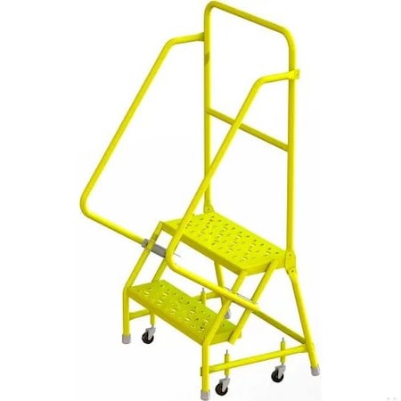 Tri-Arc Step2 Steel Rolling Ladder, W/24"Wx10"D KDSR102246-Y