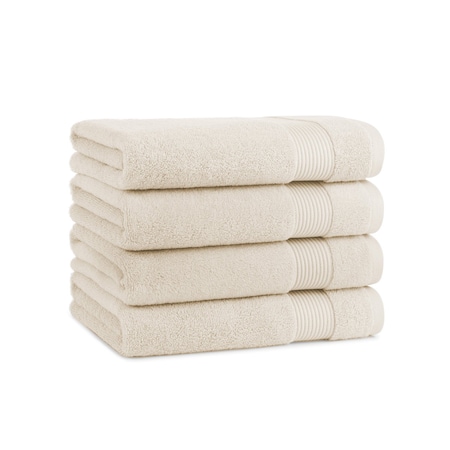 Arkwright Home Host & Home Bath Towel 27x54 Ivory - Pack of 4, 4PK P-HH-BT-2754-IV
