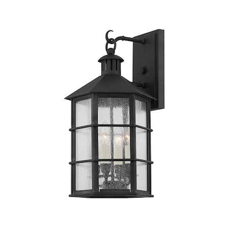 Troy Lighting Mark D. Sikes X Lake County 4 Light Wall Sconce 11.5 In. French Iron B2512-FRN