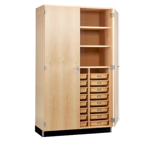 Diversified Spaces Shelving Storage Cabinet, 84 in H, 48 in W, (1) Fixed, (2) Adjustable Shelves 351-4822M