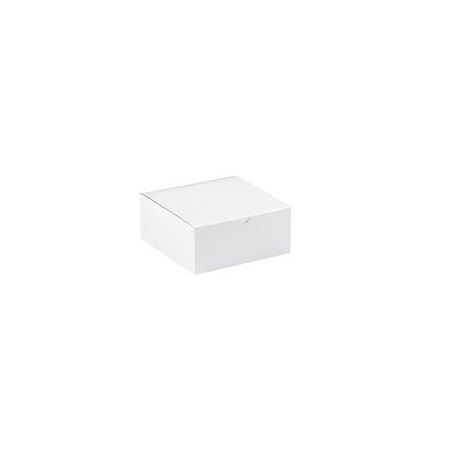 Bubblefast 100-8 x 8 x 3 1/2'' White Gift Boxes, 100PK BFGB883