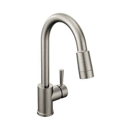 Cleveland Faucet Group Edgestone Single-Handle Pull-Down Sprayer Kitchen Faucet in Classic Stainless 46201CSL