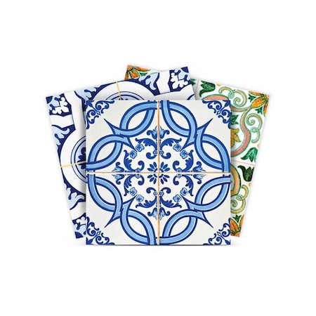 Homeroots 7" X 7" Cana Multi Mosaic Peel and Stick Tiles 400323