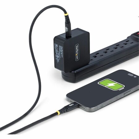 Startech.Com 3FT 91CM USB-C CHARGING CABLE, 240W 5A PD EPR, DUAL-LAYER SILICONE/BRAIDED J S2CEPR3F-USB-CABLE