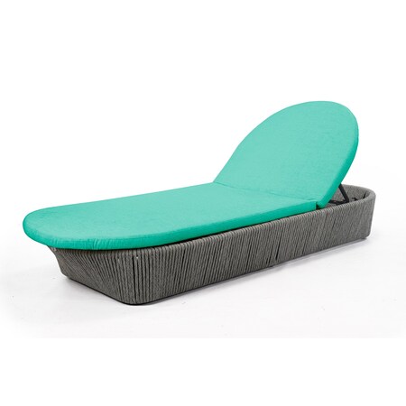 Skyline Design Boston Chaise Lounger with Sunbrella Cushion 24163-LGFRD-CUSH/SU-756