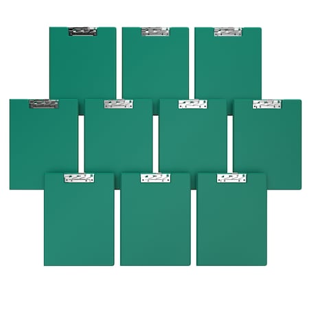 Davis Group Essential Clipboard, Lever Clip-Green, PK10 4511-04-10