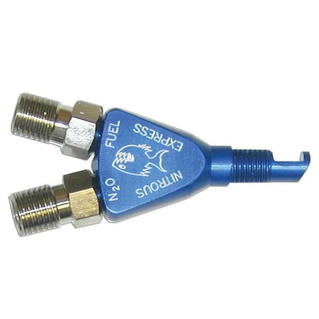 Strike3 Piranha Nitrous Nozzle, Blue Anodized ST3614829