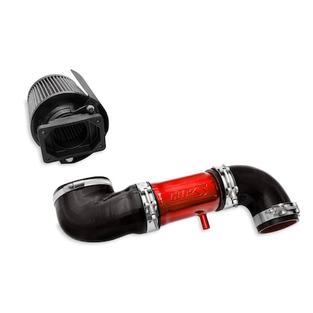 Hps Performance Air Intake Kit with Heat Shield, Red,  827-151R