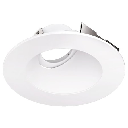 Elco Lighting 4in Universal Sloped Ceiling Koto Trim, lm, K, , White ELK4357H