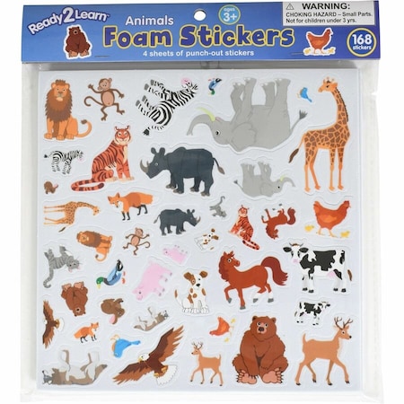 Ready 2 Learn Foam Stickers, Animals, 168-Piece Set, 3PK CE10094