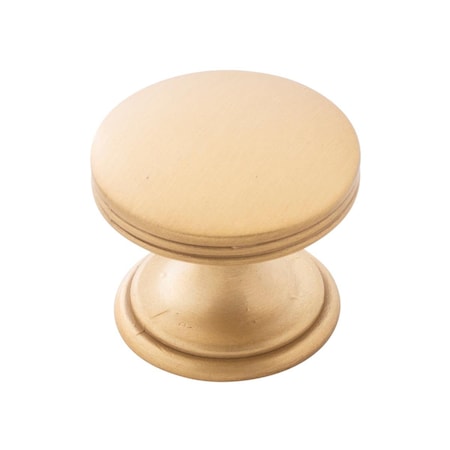Gan Eden 1.37 in. Knob with Screws, Brushed Gold Brass GA1629524