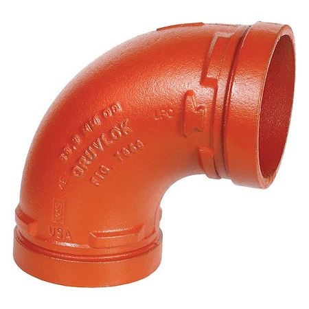 Gruvlok 90 Elbow, 5 in Grooved x 5 in Grooved 0390116648