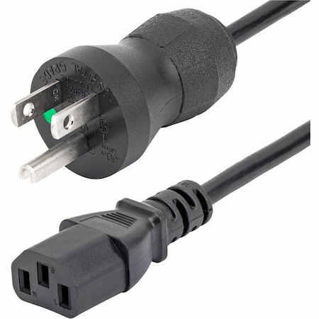 Startech.Com 6FT (2M) 18AWG HOSPITAL GRADE POWER CORD W/ NEMA 5-15P AND IEC C13 CONNECTORS; R PXTMG1016
