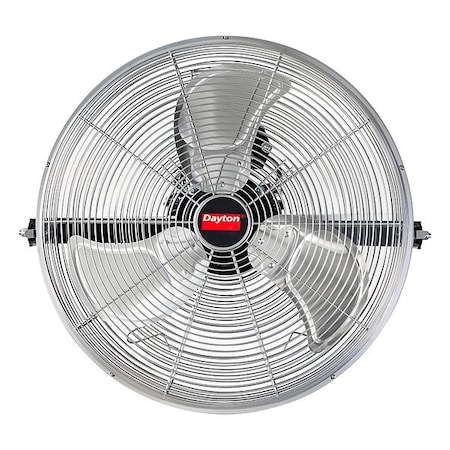 Dayton MountedFan, Silver, 18inDia, Alum, 3Blade 855DZ4