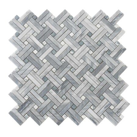 Apollo Tile Wooden Gray 11x12 Dream Marble Polished Floor and Wall Mosaic Tile 4.47 sqft/case, 5PK APLSE88B22A