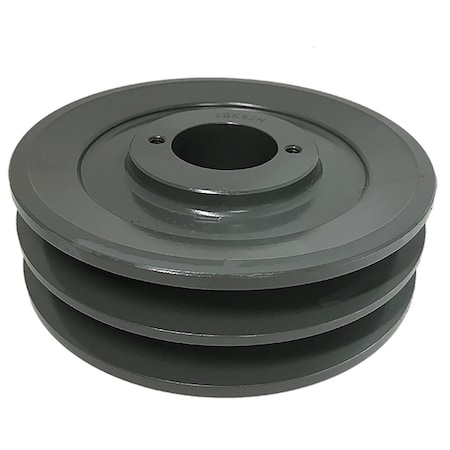 B&B Manufacturing Bushing 2 Groove V-Belt Pulley 6.45 inch OD 2BK67H