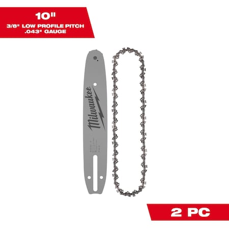 Milwaukee Tool Gauge Saw Chain and Guide Bar Set 49-16-2849