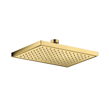 Axor ShowerSolutions Showerhead Square 245/185 1-Jet, 1.75 GPM in Polished Gold Optic 35371991